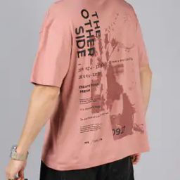 Shein Drop Shoulder Typographic Back Print Crew Tshirt-image-92