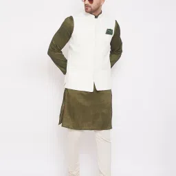 even Nehru Jacket with Pocket Square image 5
