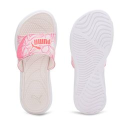 puma Leaf Print Slides with Velcro Fastening image 5