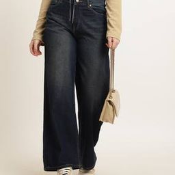 Shein Full Length Straight Jeans With Pockets-image-70