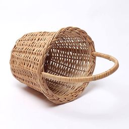 habere india Set of 3 Wicker Round Hamper Baskets with Handle image 5