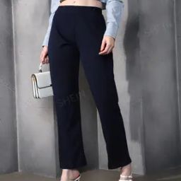 Shein Full Length Flat Front Pants-picture-15