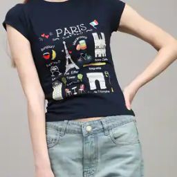 Shein Short Sleeve Typographic Front Print Fitted Crew Tshirt-image-62