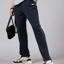 Shein Full Length Contrast Piping Pintuck Track Pants-image-43