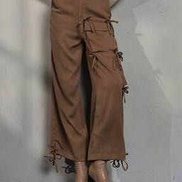 Shein women trousers & pants grey s-image-90