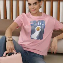 Shein Casual Graphic Chest Print Short Sleeve T-Shirt-image-91