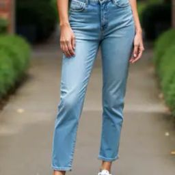 Shein Modest Mid-Rise Tapered Ankle Length Jeans-image-23