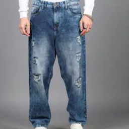 Shein Full Length Low Rise Distressed Wide Jeans-image-57