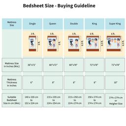 divine casa 120 TC Calming Shells King Size Bedsheet with 2 Pillow Covers image 5