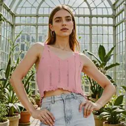 Shein Crop Length Strappy Sleeves Textured Semi Sheer Fitted Top-image-38