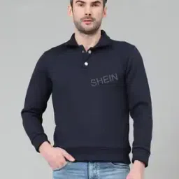 Shein Casual Full Sleeve Sweatshirt with Double Button-image-46