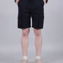 Shein Knee Length Cargo Shorts with Flap Pockets-image-50