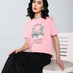 Shein Casual Drop-Shoulder Sleeves Typographic Chest Print T-Shirt-image-61