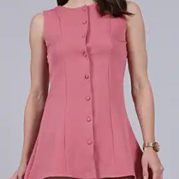 Shein Sleeveless Buttoned Front Mini Skater Dress-image-18