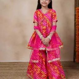 Girls Embroidered 3-Piece Kurta Suit Set-image-30
