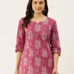 Women Floral Print Straight Tunic-picture-18