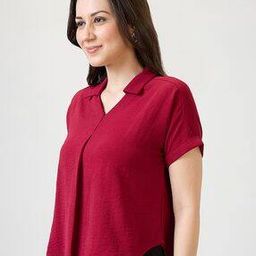 Regular Fit Crepe Self-design Top-picture-30