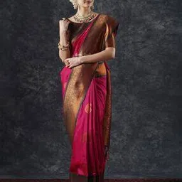 Women Saree with Woven Motifs-image-17