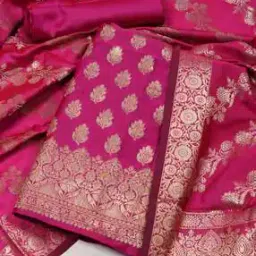 Women Woven Unstitched Dress Material-image-87