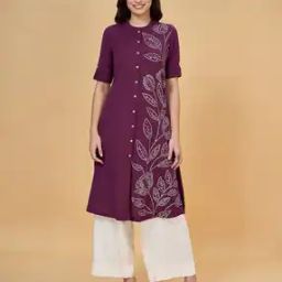 Women Floral A-line Kurta-picture-13