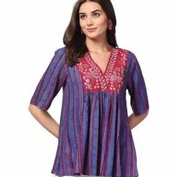 zelena Women Stripes Relaxed Fit Top-picture-27