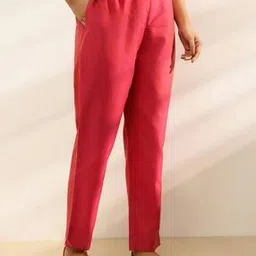fabindia Women Straight Pants with Side Pockets-picture-40