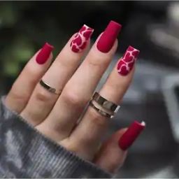 Set of 24 Artificial Reusable Nails -34