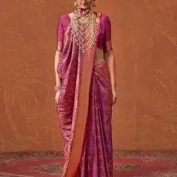 Women Ethnic Motif Design Woven Silk Ethnic Motif Saree Traditional Saree-image-70