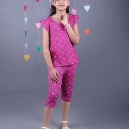 Colour-block Print T-Shirt & Pyjamas Set-image-20