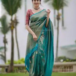 Women Banarasi Woven Saree with Unstitched Blouse Piece-image-71
