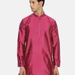 Short Kurta with Mandarin Collar-image-58