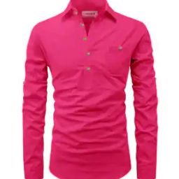 Slim Fit Short Kurta with Roll-Up Sleeves-image-68