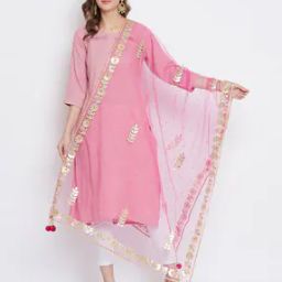 Floral Embellished Dupatta-image-29