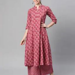 Women Floral Print A-Line Kurta-image-37