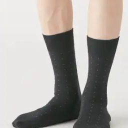 Right Angle Business Socks Dot Pattern-image-74