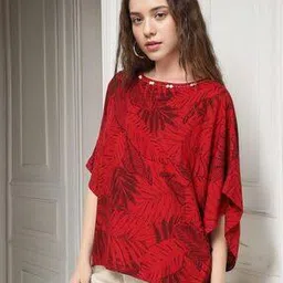 All-Over Printed Drop Shoulder Top-image-98