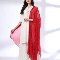 Women Foil Print Dupatta-47