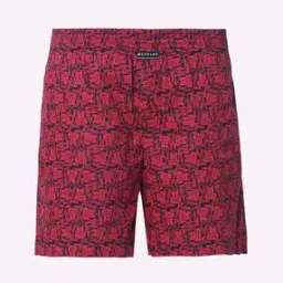 Abstract Print Boxers with Elasticated Waistband-6