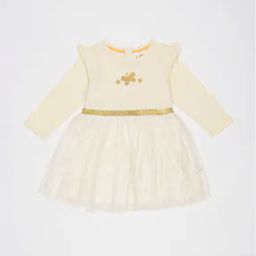 Fit & Flare Dress with Ruffled Panels-image-63