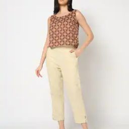 Women Flat-Front Straight Pants-image-45