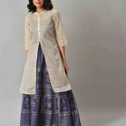 Floral Print Gilet with Top & Skirt-image-63