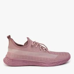 Knit Round-Toe Lace-Up Shoes-image-29