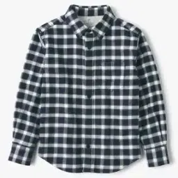 Flannel Regular Collar Shirt-image-77