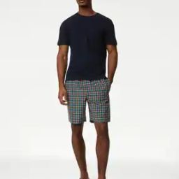 Men Striped Lounge T-Shirt & Shorts Set-picture-29