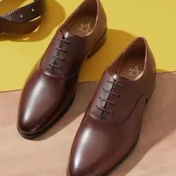 Men Round-Toe Leather Oxfords-image-86