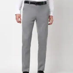 Men Checked Slim Fit Flat-FrontTrousers-picture-13