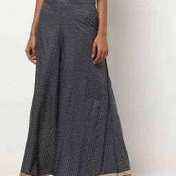 Printed Palazzo with Contrast Hem-picture-52