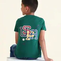 u.s. polo assn. Boys Logo Print Regular Fit Crew-Neck T-Shirt-picture-19