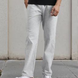 Shein Full Length Straight Track Pants With Pockets-image-7