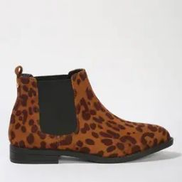 Women Animal Print Ankle-Length Boots-22